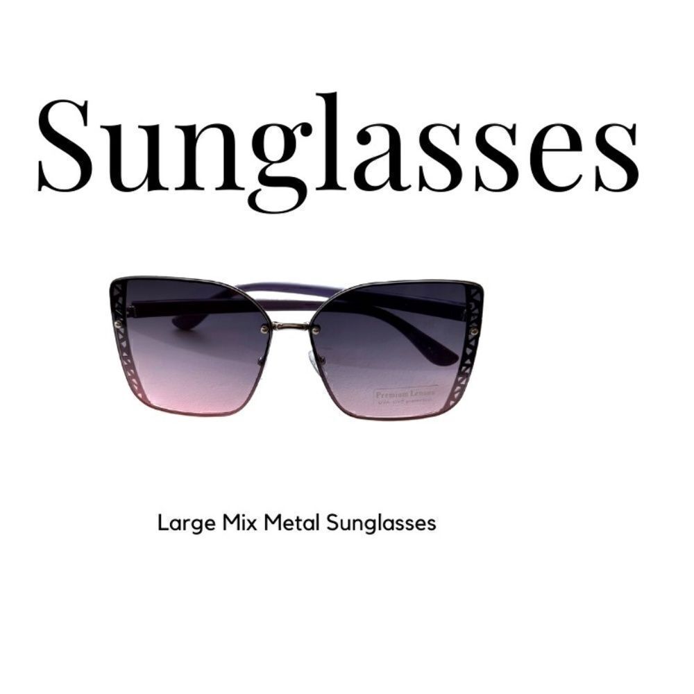 New Fashion Sunglasses Large Frames, Light Weight, Mixed Metal
